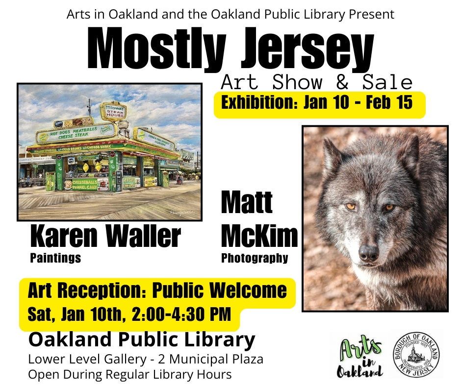 Arts Committee Mostly Jersey Winter Art Exhibit Flyer