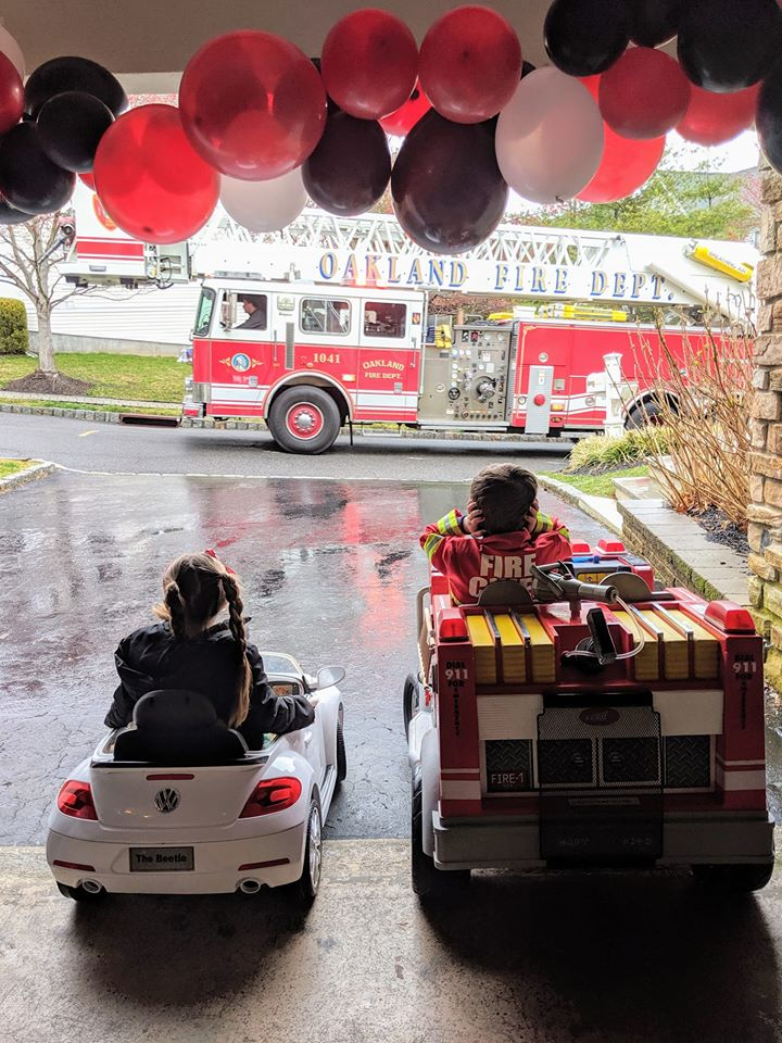 First responders hold a surprise mini birthday parade for Oakland twins' whose party was cancelled because of the quarantine.