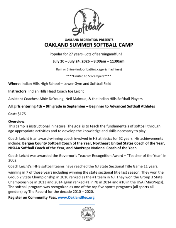 softball flyer