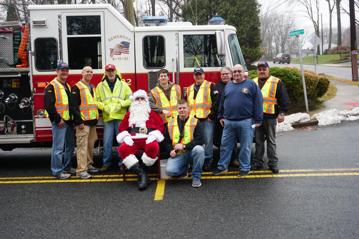 Fire Department with Santa!