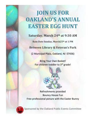 Easter Egg Hunt - Oakland, NJ