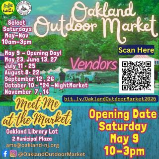 2026 Outdoor Market Dates Flyer