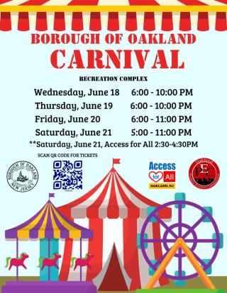 2025 Carnival Flyer