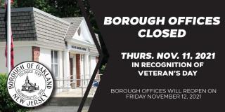 Borough Offices Closed 11 11 2021