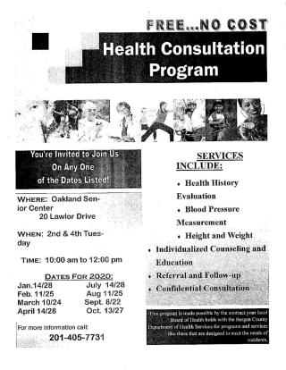Health Consultation Programs