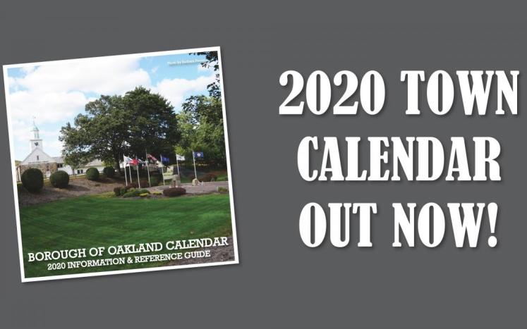 2020 Oakland Town Calendar 