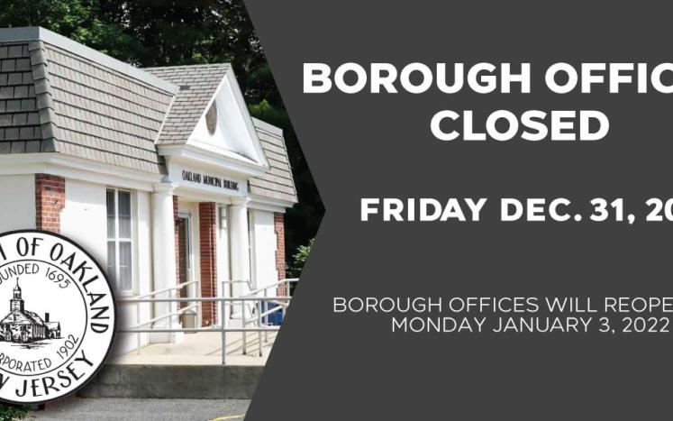 Borough Closure - (12-31-2021)