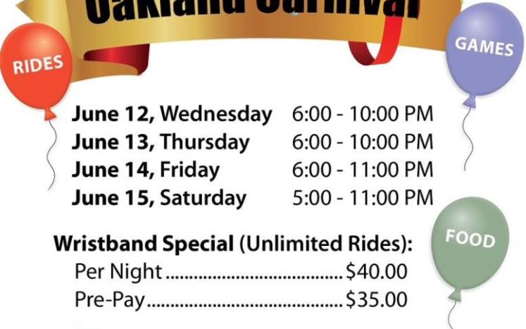 2024 Carnival June 12-15, 2024