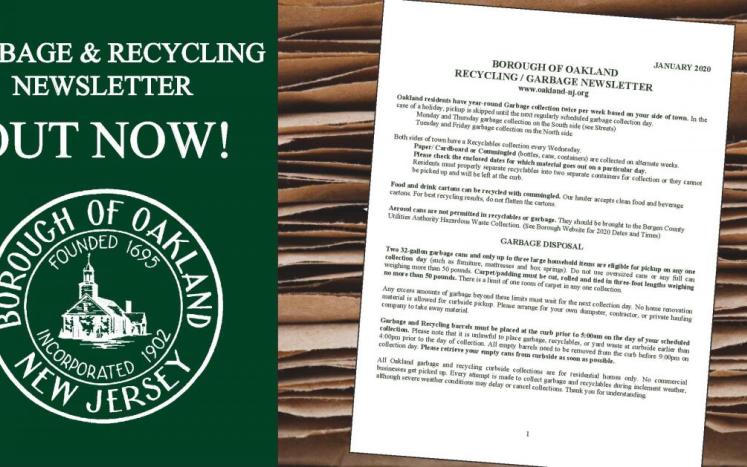 2020 Garbage and Recycling Newsletter 