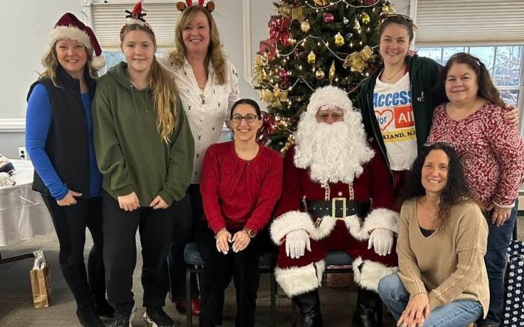 Access for All volunteers with Santa Access for All volunteers with Santa